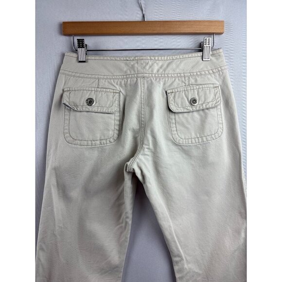 Periscope Womens Beige Cotton Flare Pants Size 3 - Picture 5 of 5